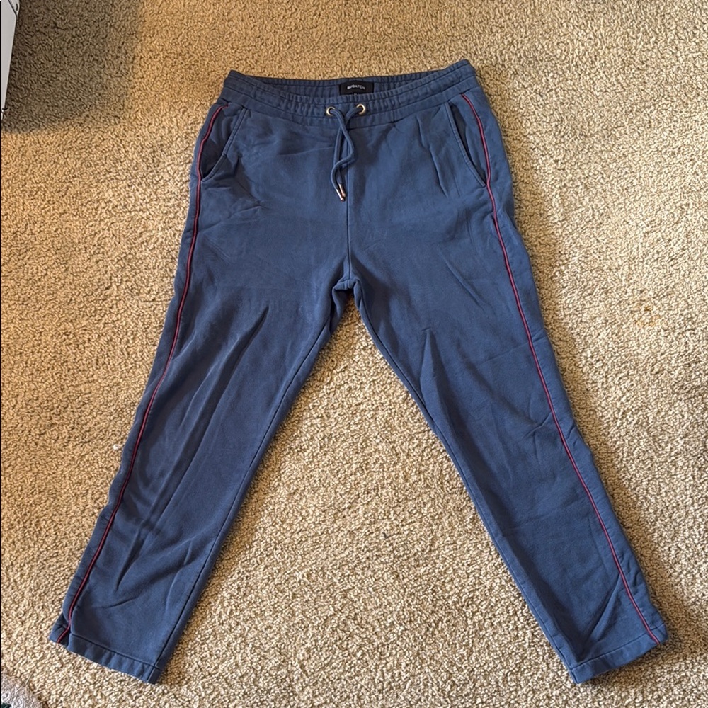 Bugatchi Blue and Red Joggers for Ultimate Comfort